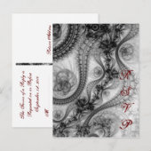 Huwelijk RSVP Briefkaarten (Voorkant / Achterkant)
