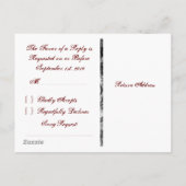 Huwelijk RSVP Briefkaarten (Achterkant)