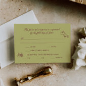 Huwelijk RSVP Chartreuse Bourgondië Geïllustreerd