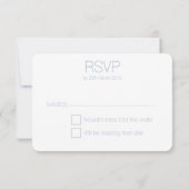 Huwelijk RSVP (Diamond Blue) Kaartje (Achterkant)
