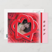 Huwelijk RSVP foto briefkaart (Voorkant / Achterkant)