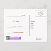 Huwelijk RSVP foto briefkaart (Achterkant)