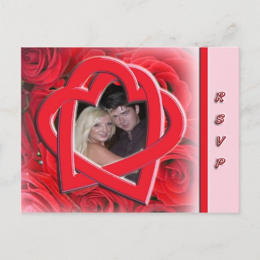 Huwelijk RSVP foto briefkaart (Voorkant)