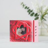 Huwelijk RSVP foto briefkaart (Staand voorkant)