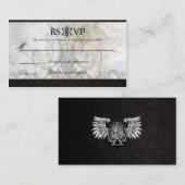 Huwelijk RSVP Kaart-Keltische Gaelic Knot Wedding Informatiekaartje (Voorkant / Achterkant)