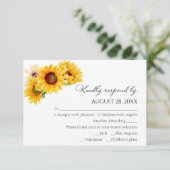 Huwelijk RSVP Kaarten | Zonnebloem Herfst Herfst (Staand voorkant)