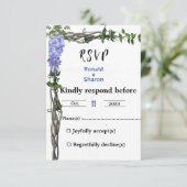 Huwelijk   RSVP kaartje (Staand voorkant)