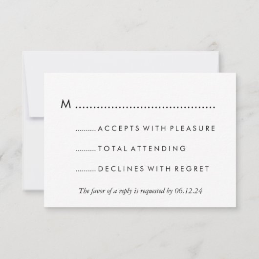 Huwelijk RSVP Moderne Turquoise Lichten (Achterkant)