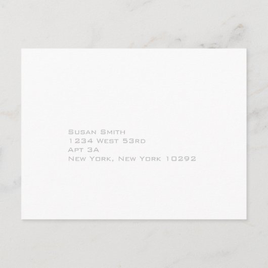 Huwelijk RSVP Post Kaart - Modern Deco (Achterkant)