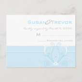 Huwelijk RSVP Post Kaart - Modern Deco (Voorkant)