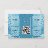 Huwelijk RSVP Respons Foto QR Code Kaart (Achterkant)