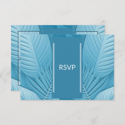 Huwelijk RSVP Respons Foto QR Code Kaart (Voorkant / Achterkant)