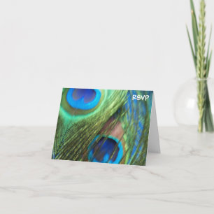 Huwelijk RSVP van twee het Blauwe Veren van de