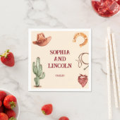 Huwelijk Rustiek bruin Western Servet (Insitu)