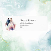 Huwelijk Rustiek Classic Boho Bloemen Etiket