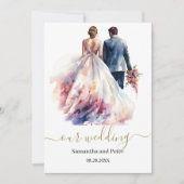 Huwelijk Rustiek Classic Boho Bloemen Kaart (Voorkant)