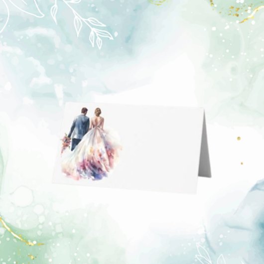 Huwelijk Rustiek Classic Boho Bloemen Plaatskaartje