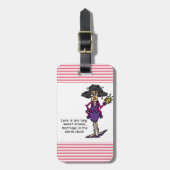 Huwelijk Ruw Ontwaakt Bagagelabel (Voorkant verticaal)