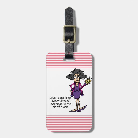 Huwelijk Ruw Ontwaakt Bagagelabel (Voorkant verticaal)