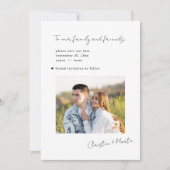 Huwelijk Save The Date Modern Minimalistisch Schoo (Voorkant)
