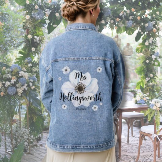 Huwelijk Script Bruid Denim Jacket