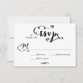 Huwelijk Script - RSVP Kaart (Voorkant)