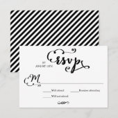 Huwelijk Script - RSVP Kaart (Voorkant / Achterkant)