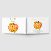 Huwelijk Sinaasappel Pompoen Herfst Zonnebloem Gastenboek (Volledig)