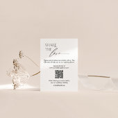 Huwelijk Social Media Sign met QR Code en Script Kaart