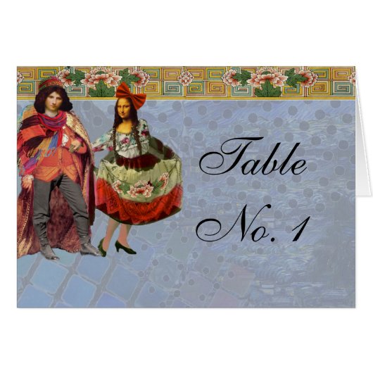Huwelijk Tafel Nummer Plaatjes Grappig (Voorkant Horizontaal)
