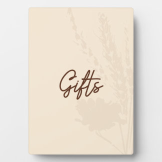 Huwelijk Tafelkaart Cadeaus - Tarwe Detail Rustic Fotoplaat