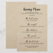 Huwelijk Tafelspel Plezier Calligrafie Rustiek Pap (Voorkant / Achterkant)