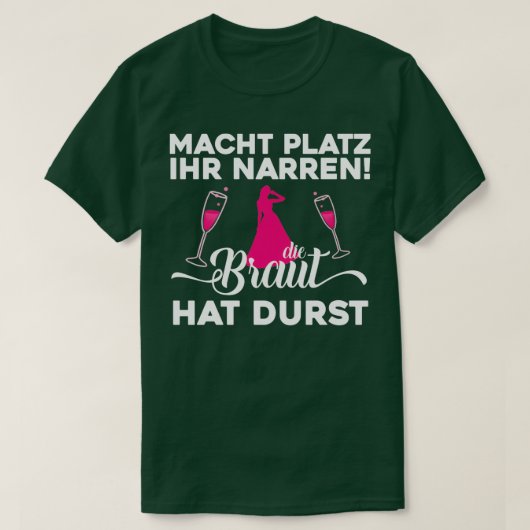 Huwelijk Team Bruid Cadeau 1 T-shirt (Design voorkant)