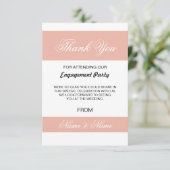 Huwelijk Trouwkaart Koraal en Witte Streep Kaart (Staand voorkant)