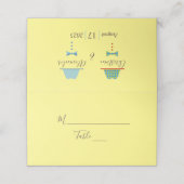 Huwelijk tussen homoseksuelen plaatskaartje (Buitenkant ongevouwen)