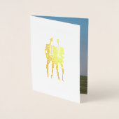 Huwelijk tussen twee bruidegoms in stropdassen folie kaarten (Voorkant)