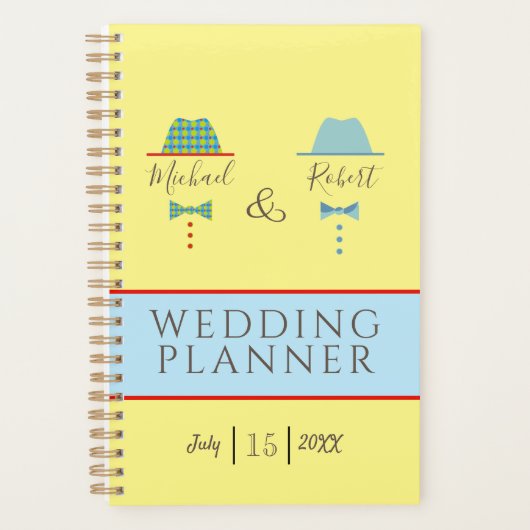 Huwelijk tussen twee mannen planner (Voorkant)