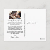 Huwelijk Uitgesteld LIEFDE IS PATIËNT Script Foto Briefkaart (Achterkant)