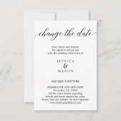 Huwelijk uitgesteld Verander de datum Nieuw Plan Kaart (Voorkant)