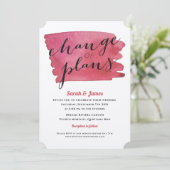 Huwelijk uitgesteld veranderplannen kaart (Staand voorkant)