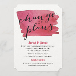 Huwelijk uitgesteld veranderplannen kaart