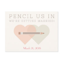 Huwelijk uitnodigingskaart 'Save the Date'