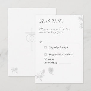 Huwelijk Unity Catholic Wedding Response Kaart