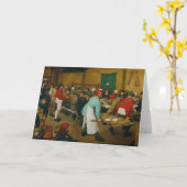 Huwelijk van de boer, 1568 kaart (Gele Bloem)