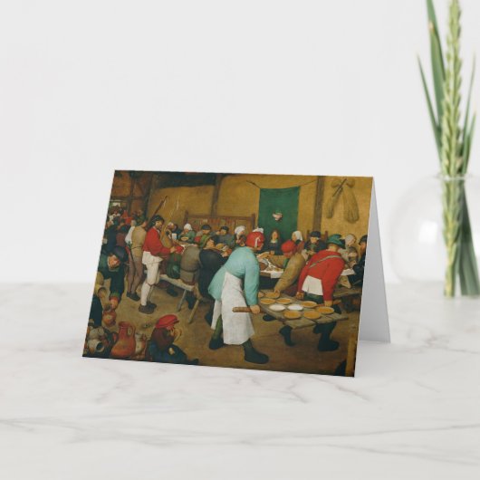 Huwelijk van de boer, 1568 kaart (Voorkant)