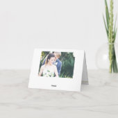 Huwelijk van de Kroon van Faux dankt het Gouden u Bedankkaart (Achterkant)