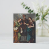 Huwelijk van de Maagd Religieuze Christelijke brui Briefkaart (Staand voorkant)
