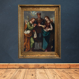 Huwelijk van de Maagd Religieuze Christelijke brui Poster