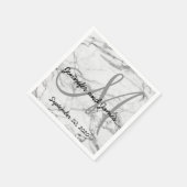 Huwelijk van de Namen van het Monogram van Faux Servet (Hoek)