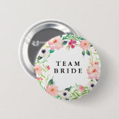 Huwelijk van de Partij van de lente het Bloemen Ronde Button 5,7 Cm (Voorkant /achterkant)